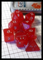 Dice : Dice - Dice Sets - Crystal Caste 2014 Gen Con Commemorative Red Swirl in Tin - Gen Con Aug 2014